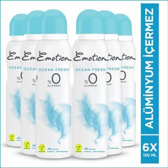 Emotion Ocean Fresh Kadın Deodorant 6x150ml