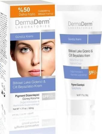 Dermaderm Doğal Leke Giderici Yüz Cilt Beyazlatıcı Gündüz Kremi