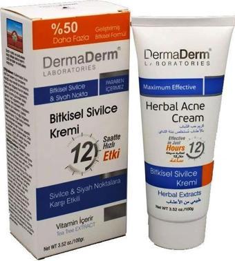 Dermaderm Doğal Sivilce Siyah Nokta Kremi 100gr Maximum Etkili