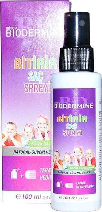 Biodermine Bitirir Saç Spreyi Sirke Bit Öldürücü Doğal Sprey100ML