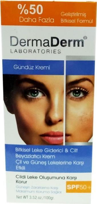 Dermaderm Bitkisel Leke Giderici Beyazlatıcı Gündüz Kremi 100Gr