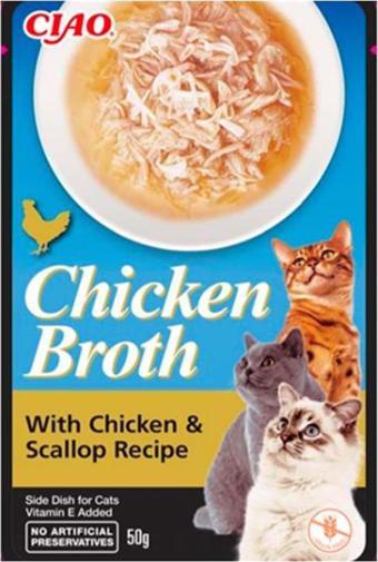 Ciao Tavuk Sulu ve Deniz Taraklı Kedi Çorbası 50 Gr