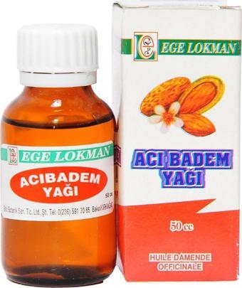 Ege Lokman Acı Badem Yağı Organik Huile Damende Officinale 50CC 