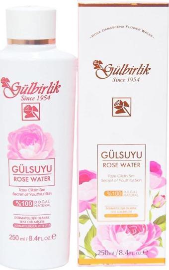 Gülbirlik Saf Gül Suyu %100 Gül Rosense Doğal Katkısız Saf 250ML