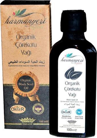 Harmanyeri Organik Çörekotu Yağı 100 ML Soğuk Sıkım Çörek Otu 
