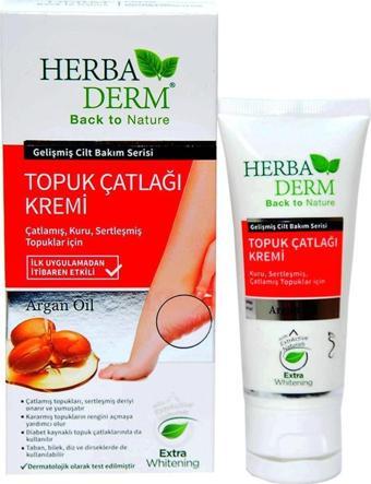 Herbaderm Topuk Çatlak Kremi Argan Oil Doğal Bakım Yağlı 60ML