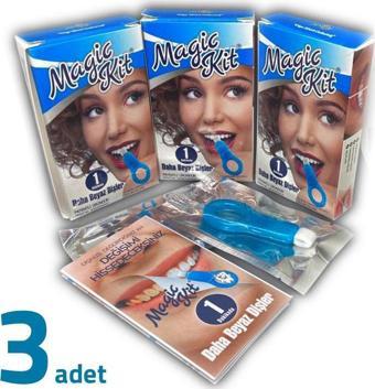 Magic Kit Diş Lekesi Temizleyici Diş Beyazlatıcı +5 Yedek Silgi X 3 Adet