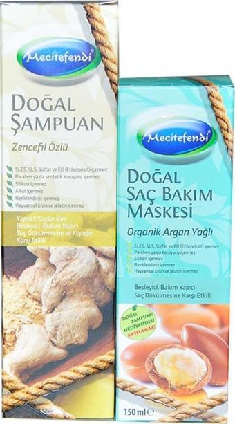 Mecitefendi Dökülme Kepek Karşıtı Bitkisel Saç Bakım Seti 250+150ML