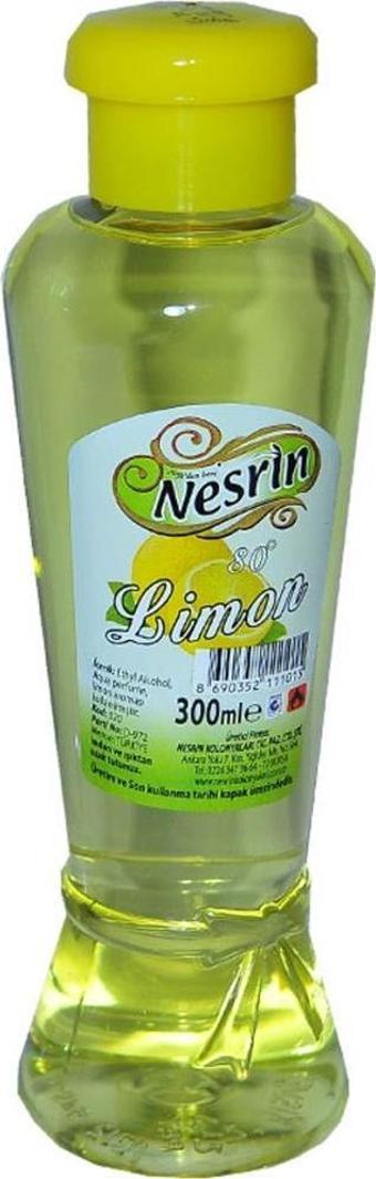 Nesrin Limon Kolonyası 80 Derece 300ML Pet Şişe