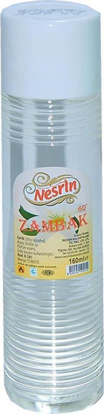 Nesrin Zambak Kolonyası Beyaz 60 Derece 160ML Pet Şişe