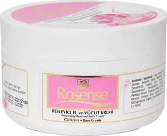 Rosense Gül Kremi 250ML El Vücut Nemlendirici Doğal Krem