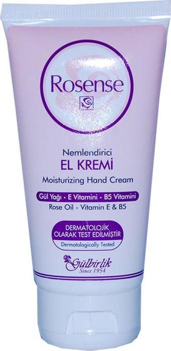 Rosense Gül Yağlı Nemlendirici El Kremi 75ML E ve B5 Vitaminli