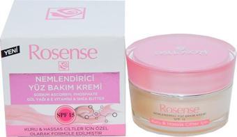 Rosense Nemlendirici Yüz Bakım Kremi Gül Yağı E Shea Butter 50ML