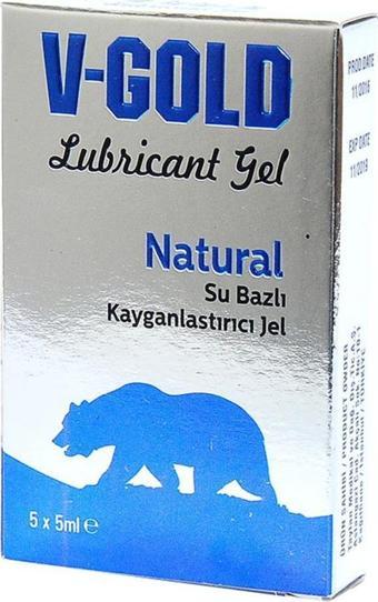 V-Gold Natural Su Bazlı Kayganlaştırıcı Jel Sade 5 x 5ML