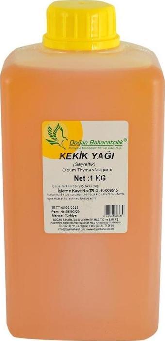 Doğan 1.Kalite Kekik Yağı Oleum Thymus Vulgaris Seyreltik 1 kg