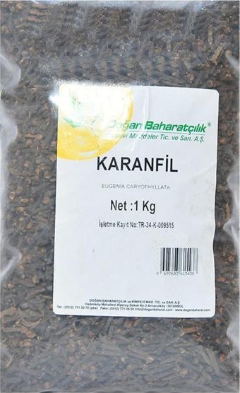 Doğan Baharatçılık Tane Karanfil 1  kg Kiloluk Paket
