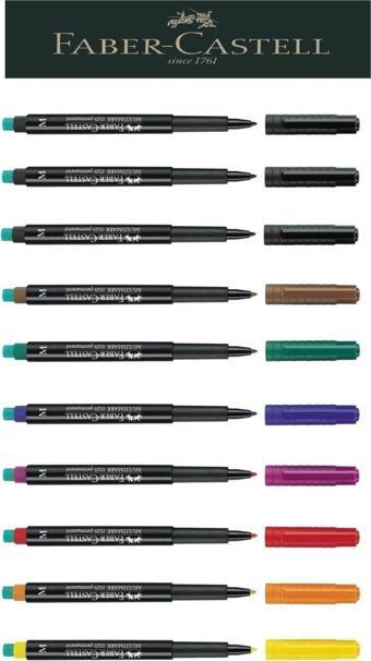 Faber-Castell Permanent 10'Lu M (Kalın Uç) Set