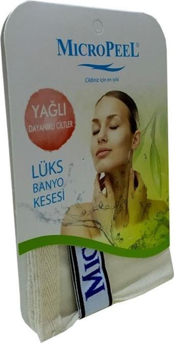 Micro Peel İpek Kese Yağlı Ciltler İçin Banyo Kesesi 16CMX24CM