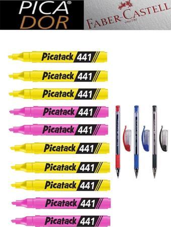 Picador Picatack 441 Fosforlu Kalem Karma Ofis Set 1