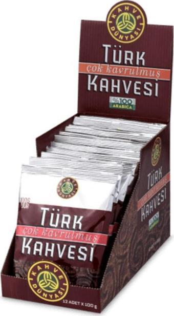 Çok Kavrulmuş Türk Kahvesi 100 Gr. 12'li