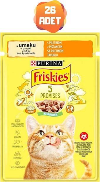 Friskies Tavuklu Yetişkin Kedi Konserve Maması 85 Gr x 26 Adet