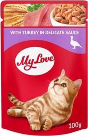 My Love Hindi Etli Soslu Kedi Konserve Maması 100 Gr