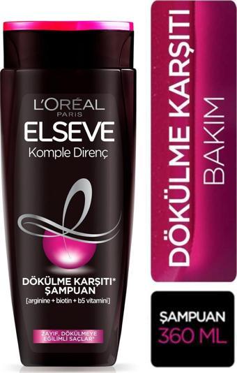 L'Oréal Paris Elseve Arginine Direnç X3 Dökülme Karşıtı Şampuan 360 ml