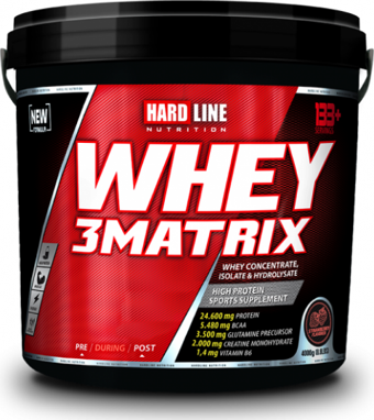 Whey 3 Matrix 4000 gr Protein Tozu Çilek Aromalı