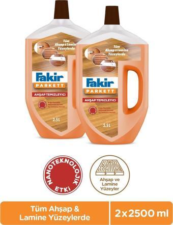 Fakir Parkett Nano Teknolojili Ahşap Temizleyici 2.5L x 2 Adet