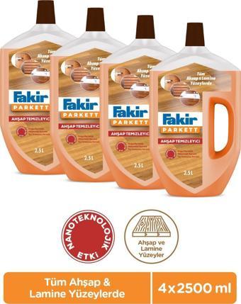 Fakir Parkett Nano Teknolojili Ahşap Temizleyici 2.5L x 4 Adet