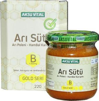 Aksu Vital Arı Sütü Polen Bal Karışımı 7.000 MG 220 Gr Bebek Doz