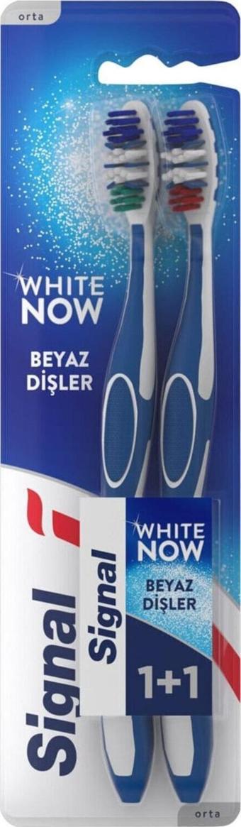 Signal White Now Beyaz Dişler Diş Fırçası 1+1