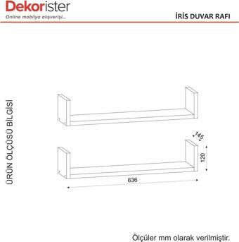 Dekorister İris Duvar Rafı