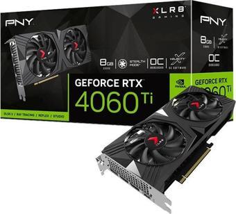 Pny RTX4060Ti VERTO Overclocked 8GB GDDR6 128Bit VCG4060T8DFXPB1-O Gaming (Oyuncu) Ekran Kartı