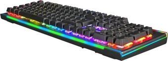 GameBooster G906B Spectrum Rainbow Aydınlatmalı Bileklikli Mekanik Oyun Klavyesi