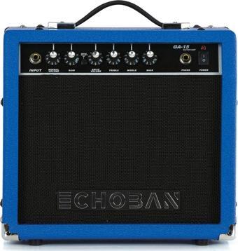 Echoban Ga15 15 Watt Mavi Gitar Amfisi