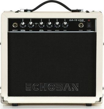 Echoban Ga15Usb 15 Watt Mavi Gitar Amfisi Usb