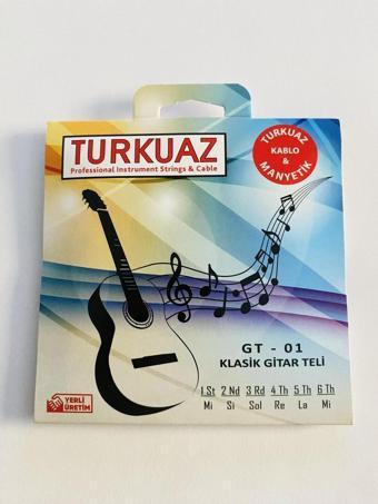 Gmc Musıc Store Turkuaz Gt-01 Klasik Gitar Takım Tel