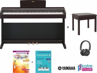 Yamaha Ydp145R Kahverengi Dijital Piyano Seti ( Tabure - Kulaklık - Piyano Metodları Hediye - Katre Müzik ) 