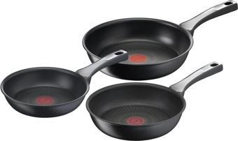 Tefal Titanyum 6x Unlimitedone Indüksiyon Tabanlı 3'lü Tava Seti - 20/24/28 Cm