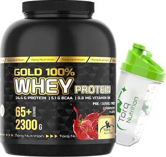 Torq Nutrition Gold Whey Protein Çilek Aromalı 2300 gr