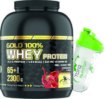 Torq Nutrition Gold Whey Protein Çilek Aromalı 2300 gr