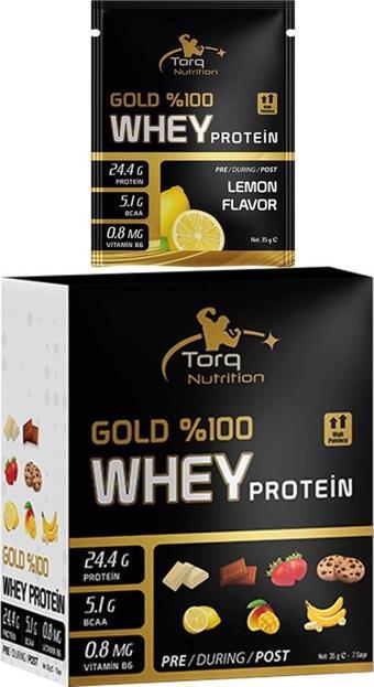 Torq Nutrition Gold Whey Protein 35 Gr x 7 SAŞE - Limon
