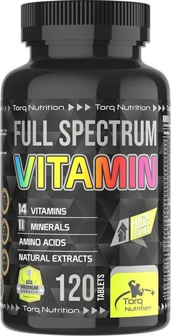 Torq Nutrition Full Spectrum Vitamin 120 Tablet | Multivitamin - Multimineral