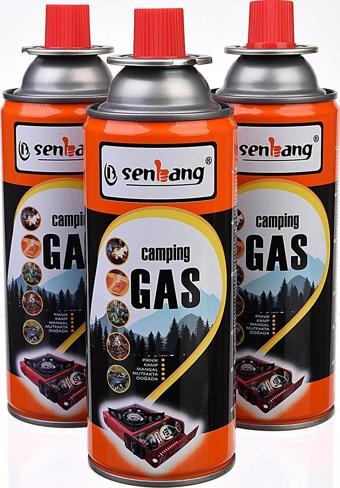 SENBANG Kamp Ocak Gazı Valfli Kartuş 227gr - 3 Adet