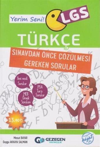 LGS Türkçe Sınavdan Önce Çözülmesi Gereken Sorular - Gezegen Yayıncılık