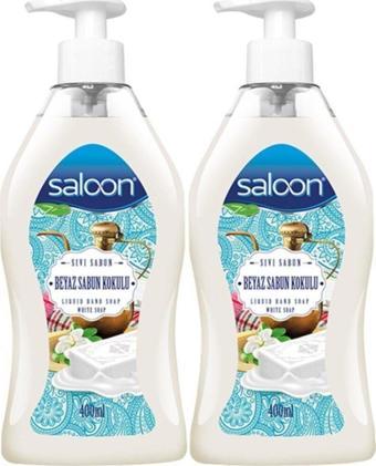 Saloon Sıvı Sabun 400 ml Beyaz Sabun Kokulu X 2'li Paket