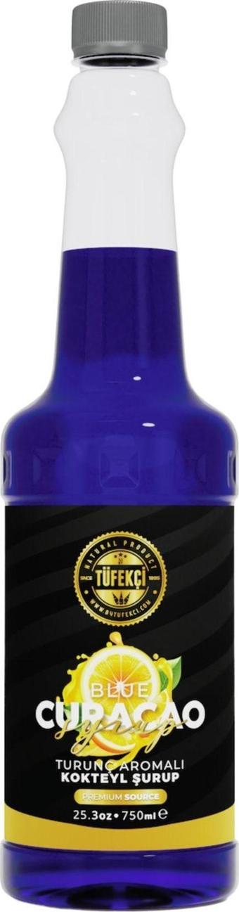 By Tüfekçi Blue Curacao Aromalı Kokteyl, Pasta, Kahve Ve Tatlı Şurubu 750 Ml