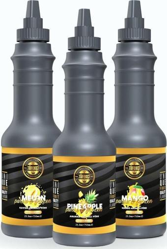 By Tüfekçi Mango, Kavun Ve Ananas Meyve Püresi 3 X 1 Lt