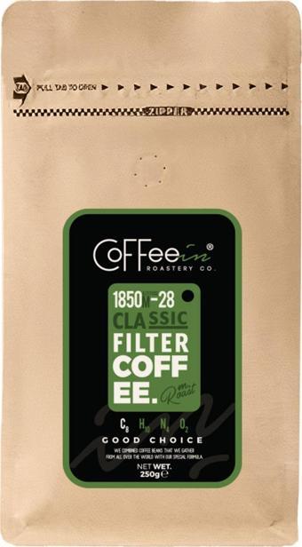 Coffeein Gold Klasik Filtre Kahve 250 Gr (Filtre Kahve Kağıdı Için)